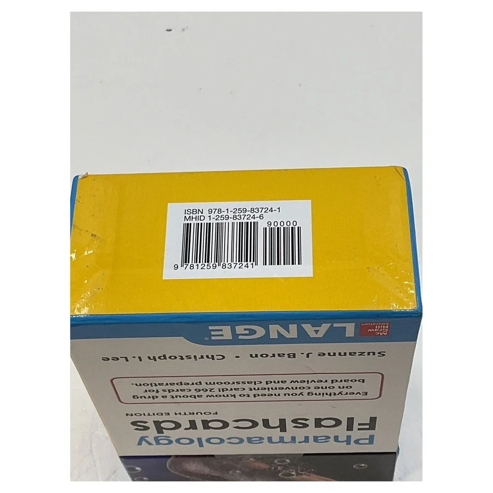 Lange‎ Pharmacology Flashcards 4th Edition 266 Cards Medical Prep